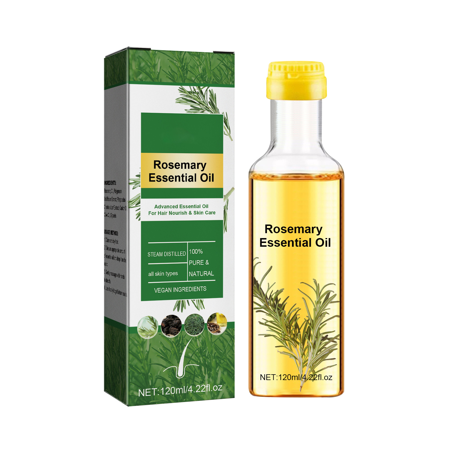 Rosemary Essential Oil Rosemar - Hair Care Natural Ingredients review and price